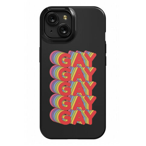 Gay Retro Rainbow Phone Case